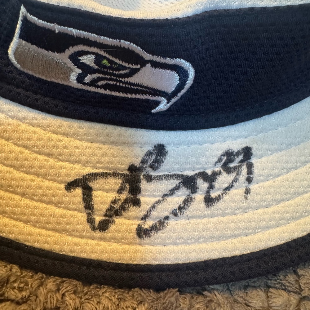 Seattle Seahawks Kids Bucket Hat - White and Blue - Picture 2 of 4